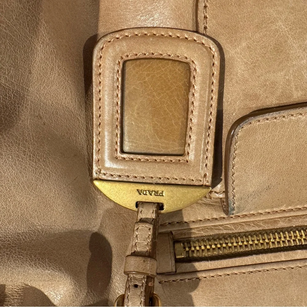 Prada Vitello Shine Shoulder Bag with COA